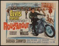 9t329 ROUSTABOUT 1/2sh '64 roving, restless, reckless Elvis Presley on motorcycle!