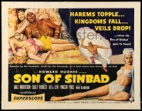 9t349 SON OF SINBAD 1/2sh '55 Howard Hughes, great art of super sexy harem women!