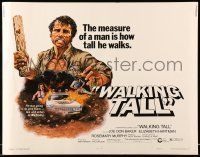 9t407 WALKING TALL style A 1/2sh '73 cool artwork of Joe Don Baker as Buford Pusser, classic!