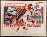 9t409 WARRIOR EMPRESS 1/2sh '60 Kerwin Mathews, Tina Louise stormed the battlements of love & war!