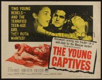 9t421 YOUNG CAPTIVES style A 1/2sh '59 Irvin Kershner directed bad teens, Steven Marlo, Patten!