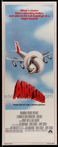 9t439 AIRPLANE insert '80 classic zany parody by Jim Abrahams, Flying High!