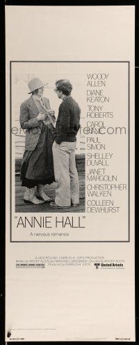 9t450 ANNIE HALL insert '77 full-length Woody Allen & Diane Keaton, a nervous romance!