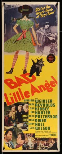 9t462 BAD LITTLE ANGEL insert '39 Virginia Weidler, Guy Kibbee & heart-throb Gene Reynolds!