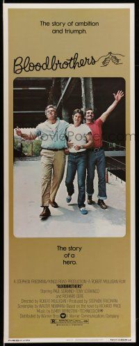9t484 BLOODBROTHERS insert '78 Tony Lo Bianco,, Paul Sorvino, super early image of Richard Gere!