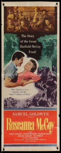 9t759 ROSEANNA MCCOY insert '49 Farley Granger in famous feud with the Hatfields, Nicholas Ray