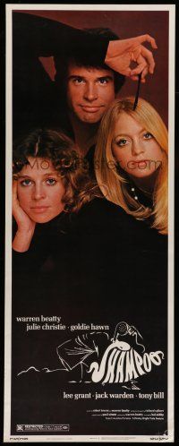 9t771 SHAMPOO insert '75 best close up of Warren Beatty, Julie Christie & Goldie Hawn!