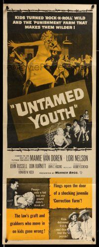 9t829 UNTAMED YOUTH insert '57 art of sexy bad Mamie Van Doren in a house of correction!