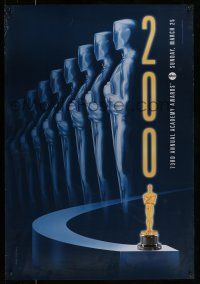 9w011 73RD ANNUAL ACADEMY AWARDS 1sh '01 cool Alex Swart design & image of many Oscars!