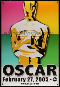 9w016 77th ANNUAL ACADEMY AWARDS DS 1sh '05 Brett Davidson artwork of the Oscar!