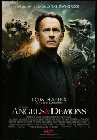 9w048 ANGELS & DEMONS int'l advance DS 1sh '09 Tom Hanks, Ewan McGregor, from Dan Brown's book!