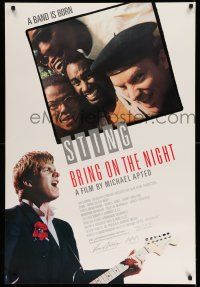 9w109 BRING ON THE NIGHT 1sh '85 Sting with guitar, directed by Michael Apted!