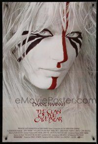 9w137 CLAN OF THE CAVE BEAR int'l 1sh '86 fantastic image of Daryl Hannah in tribal make up!
