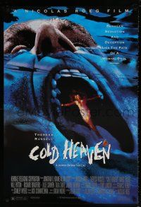 9w145 COLD HEAVEN 1sh '92 Nicolas Roeg, Mark Harmon, really wild girl in mouth image!