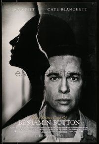 9w160 CURIOUS CASE OF BENJAMIN BUTTON advance 1sh '08 Brad Pitt & Cate Blanchett profile!