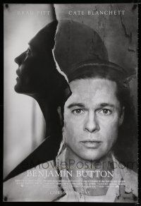 9w161 CURIOUS CASE OF BENJAMIN BUTTON advance DS 1sh '08 Brad Pitt & Cate Blanchett profile!