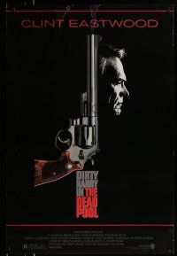 9w177 DEAD POOL 1sh '88 Clint Eastwood as tough cop Dirty Harry, cool gun image!