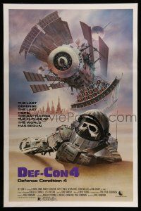 9w180 DEF-CON 4 1sh '84 really cool Obrero post-apocalyptic sci-fi artwork!