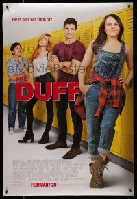 9w211 DUFF advance DS 1sh '15 Mae Whitman in the title role as the Designated Ugly Fat Friend!