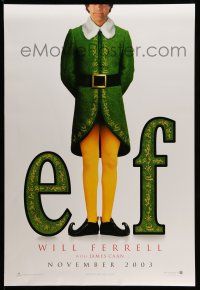 9w217 ELF teaser DS 1sh '03 Jon Favreau directed, James Caan & Will Ferrell in Christmas comedy!