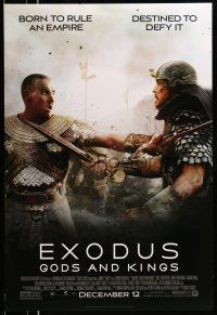 9w231 EXODUS: GODS & KINGS style D advance DS 1sh '14 Christian Bale as Moses, Joel Edgerton!