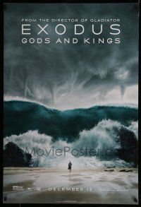 9w234 EXODUS: GODS & KINGS style G teaser DS 1sh '14 Bale as Moses walking through Red Sea!