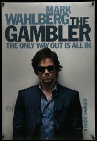 9w270 GAMBLER teaser DS 1sh '14 great image of Mark Wahlberg with sunglasses and sport coat!