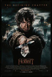 9w326 HOBBIT: THE BATTLE OF THE FIVE ARMIES int'l advance DS 1sh '14 Freeman as Bilbo Baggins!