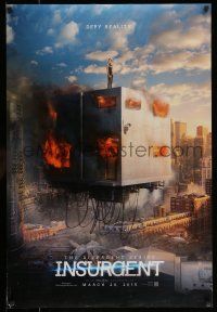 9w365 INSURGENT teaser DS 1sh '15 The Divergent Series, cool sci-fi image, defy reality, cool cube!