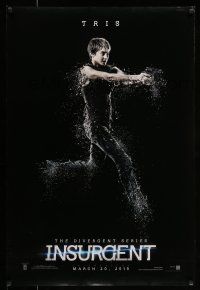 9w363 INSURGENT teaser DS 1sh '15 The Divergent Series, cool image of Shailene Woodley as Tris!