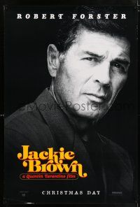9w381 JACKIE BROWN teaser 1sh '97 Quentin Tarantino, cool image of Robert Forster!