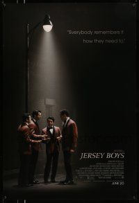 9w385 JERSEY BOYS advance DS 1sh '14 John Lloyd Young as Frankie Valli, The Four Seasons!