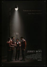 9w386 JERSEY BOYS int'l advance DS 1sh '14 John Lloyd Young as Frankie Valli, The Four Seasons!