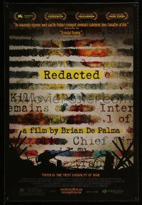 9w602 REDACTED DS 1sh '07 Brian De Palma directed, truth is the first casualty of war!