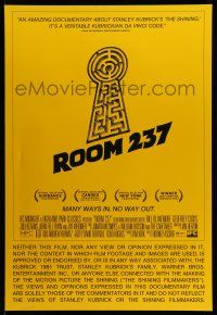 9w631 ROOM 237 1sh '12 the making of Stanley Kubrick's The Shining, Bass-like art of keyhole maze!