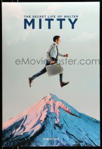 9w648 SECRET LIFE OF WALTER MITTY style B teaser DS 1sh '13 image of Ben Stiller over mountain!