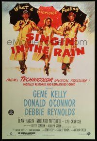 9w673 SINGIN' IN THE RAIN DS 1sh R00 Gene Kelly, Donald O'Connor, Debbie Reynolds, classic musical!