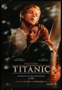 9w762 TITANIC IMAX 3D DS 1sh R12 Leonardo DiCaprio, Kate Winslet, directed by James Cameron!