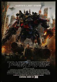 9w779 TRANSFORMERS: DARK OF THE MOON Coming Soon style advance DS 1sh '11 Michael Bay, Shia LaBeouf