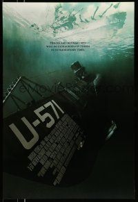 9w794 U-571 DS 1sh '00 Matthew McConaughey, Bill Paxton, Harvey Keitel, cool submarine!
