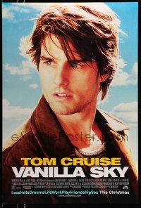 9w808 VANILLA SKY advance DS 1sh '01 Tom Cruise loves sexy Penelope Cruz AND Cameron Diaz!