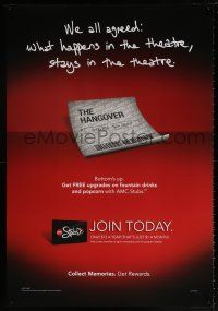 9x117 AMC THEATRES Hangover style DS 27x40 special '11 cool ad from the movie theater chain!