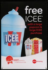 9x118 AMC THEATRES Icee style DS 27x40 special '13 cool ad from the movie theater chain!