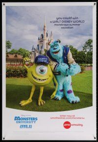 9x122 AMC THEATRES Monsters University style 27x40 special '13 cool ad from the movie theater chain!
