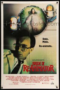 9x365 BRIDE OF RE-ANIMATOR 27x41 video poster '90 H.P. Lovecraft horror, date, mate, re-animate!