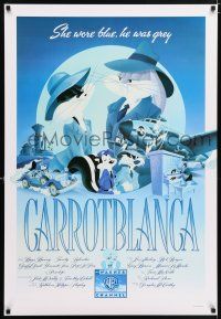 9x466 CARROTBLANCA tv poster R96 cool art from Bugs Bunny Casablanca parody!