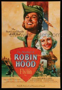9x131 ADVENTURES OF ROBIN HOOD 17x25 special R89 Flynn as Robin Hood, De Havilland, Rodriguez art!