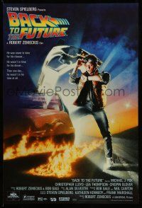 9x726 BACK TO THE FUTURE 27x40 German commercial poster '85 Zemeckis, Drew art of Michael J. Fox!