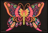 9x688 BUTTERFLY Canadian commercial poster '70s trippy psychedelic art!