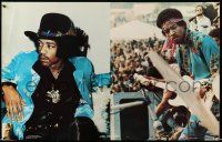 9x703 JIMI HENDRIX horizontal style 23x36 commercial poster '79 two great images of the star!